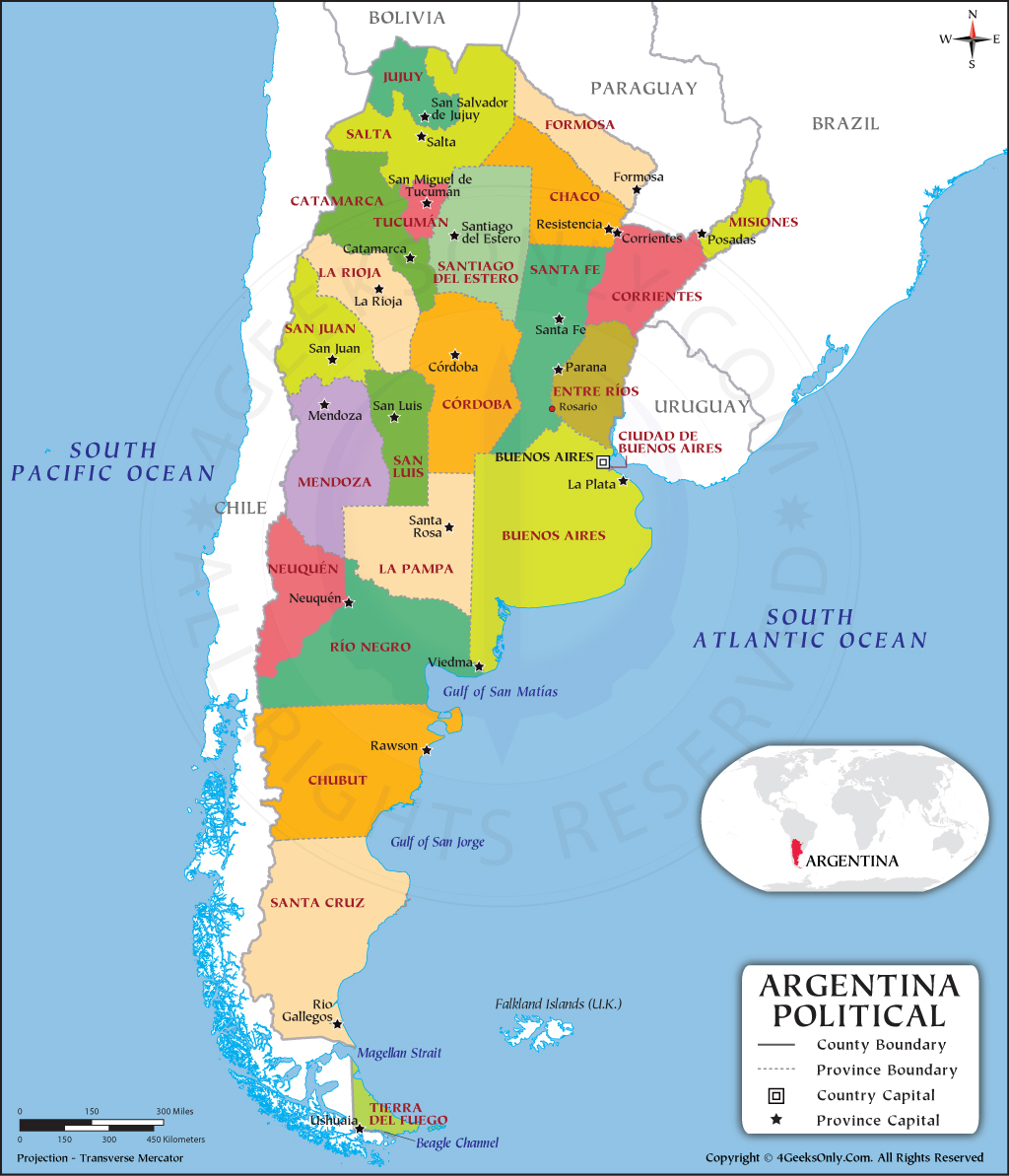 Argentina Province Map