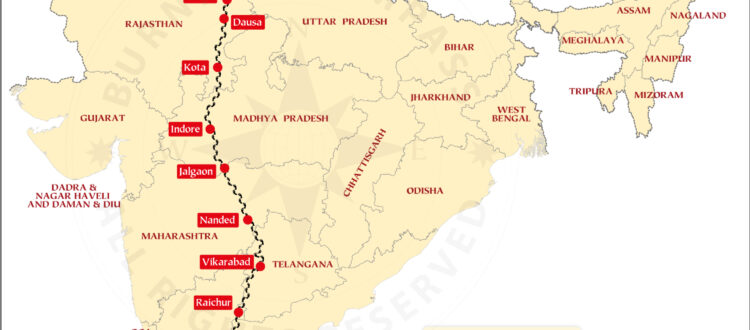 Bharat Jodo Yatra Route Map