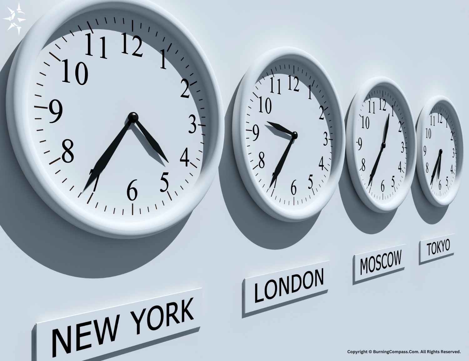 How are time zones determined?