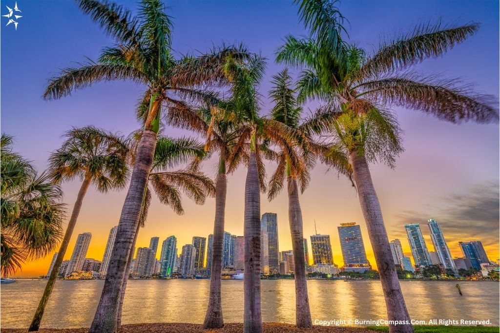 Miami Florida Coastal Skyline