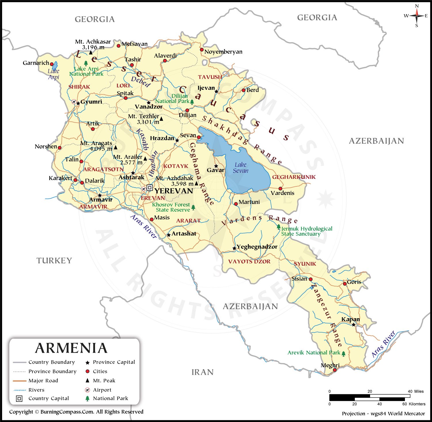 Armenia Map HD