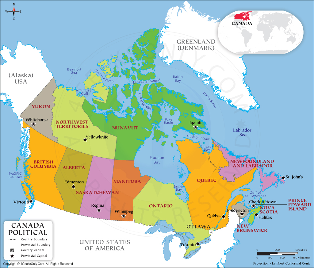 canada political maps