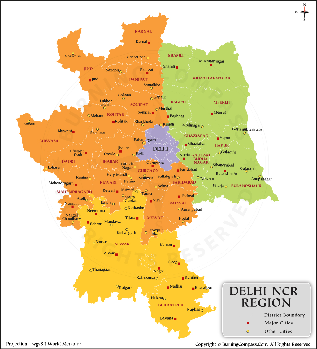 New Delhi Ncr Map 