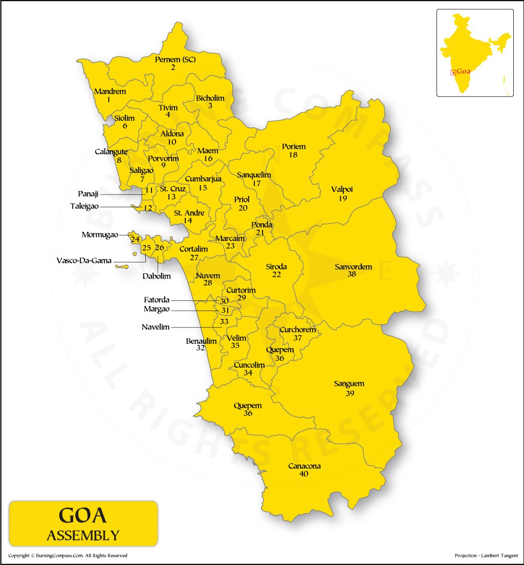 Goa Assembly Constituency Map