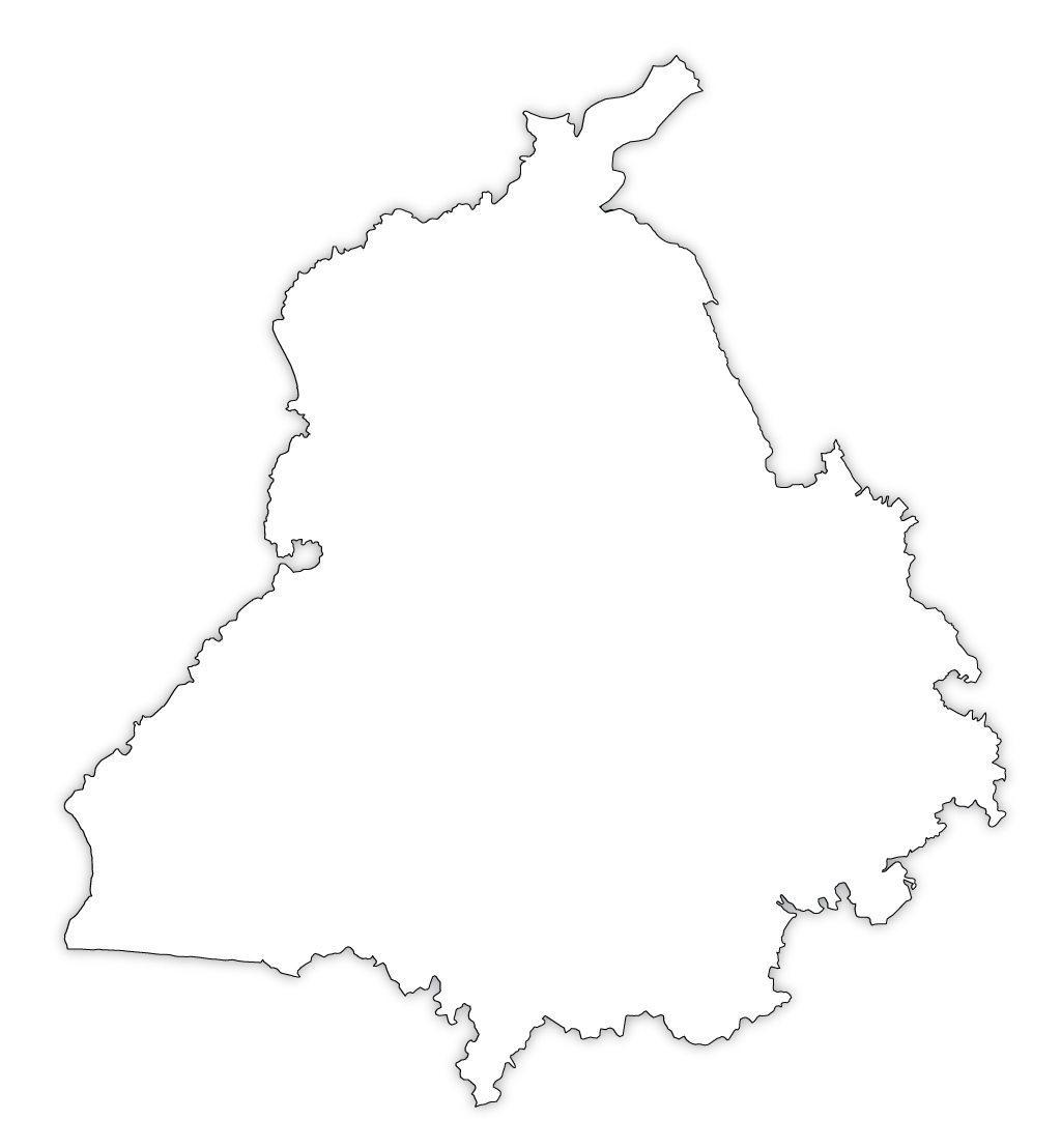 Outline Map Of Punjab