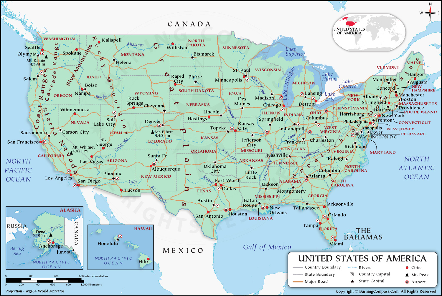 US Map HD