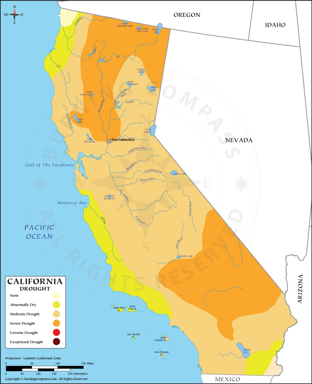 California Drought Map