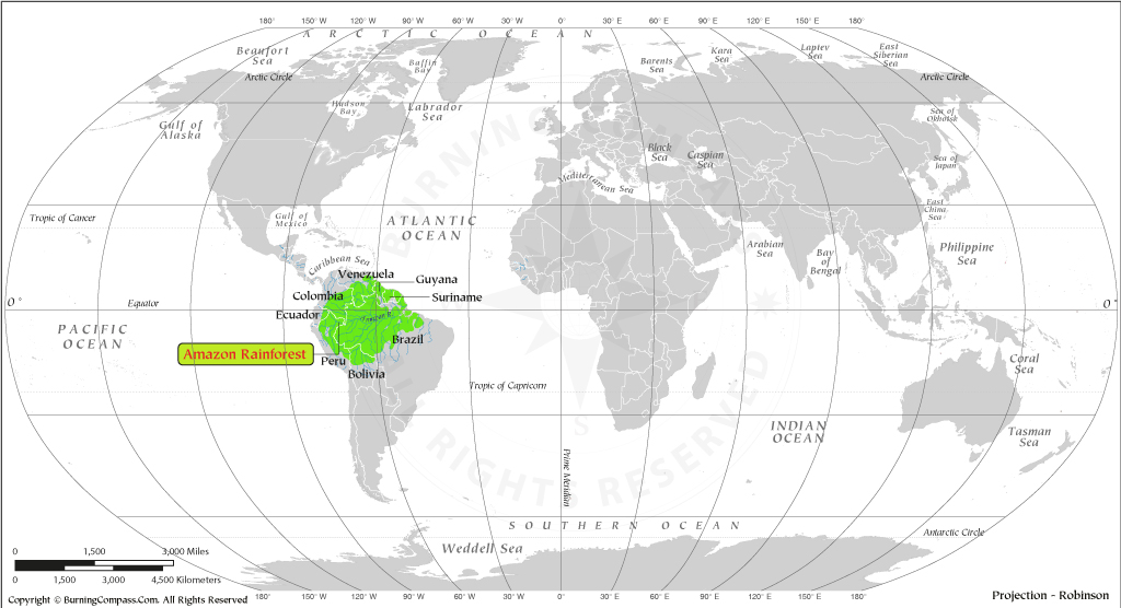 Amazon Basin Map Location