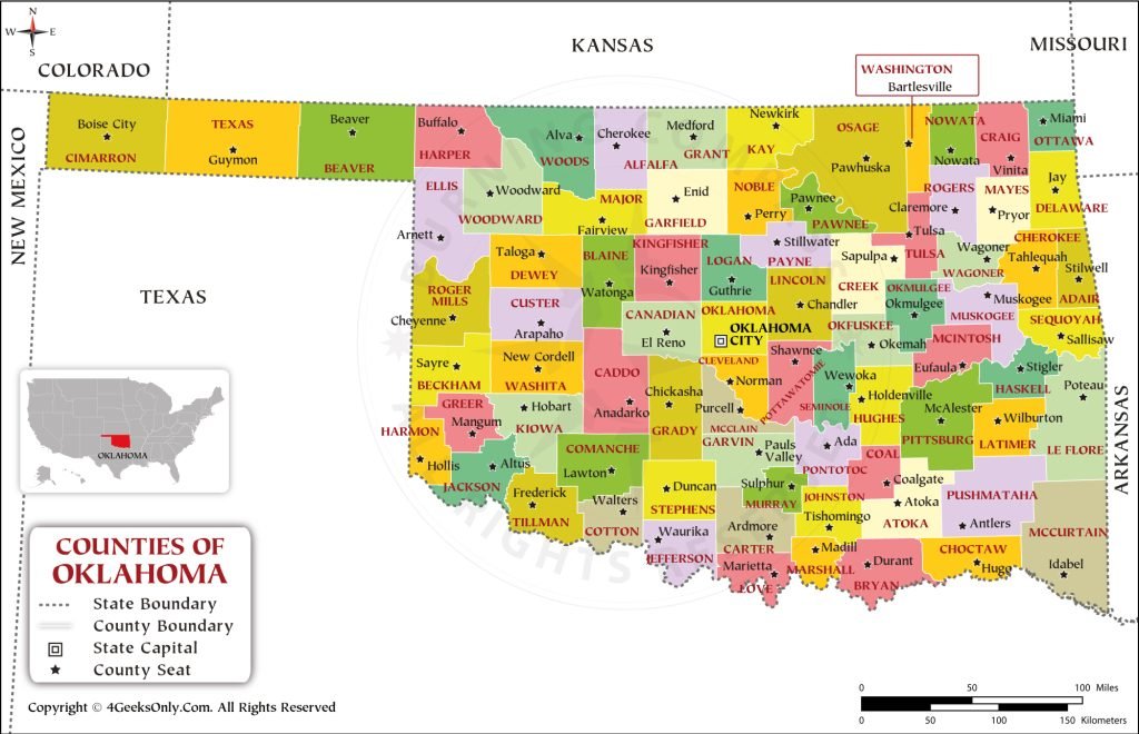 Buy Oklahoma County Map Online, Purchase Oklahoma County Map