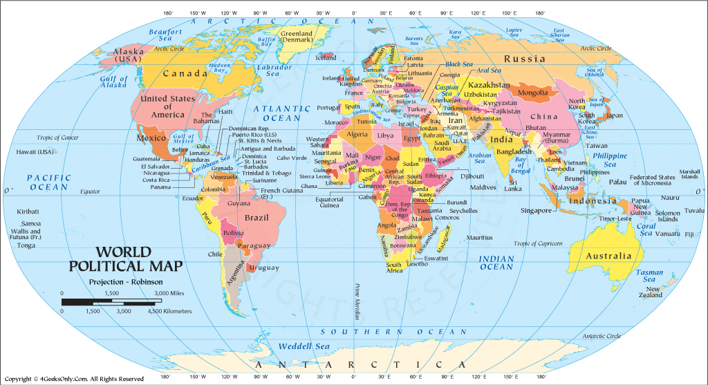 World Political Map In English World Political Map, Political Map Of The World